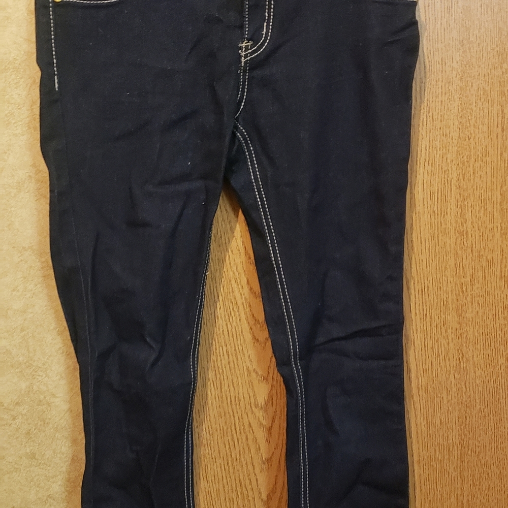 XOXO dark blue jeans, straight leg, size 14 kids